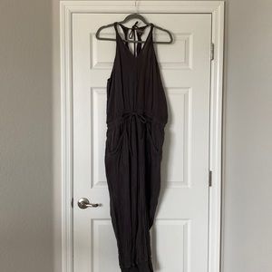 Michael Stars dark gray double gauze jumpsuit